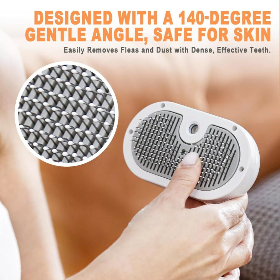 3In1 Pet Steam Brush Dog Hair Brush Cat Hair Brush Electric Steam Spray